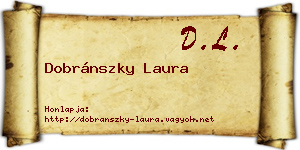 Dobránszky Laura névjegykártya