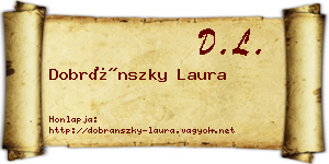 Dobránszky Laura névjegykártya