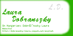 laura dobranszky business card
